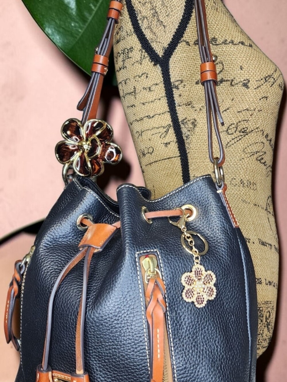 Dooney & Bourke Pebble Leather Cooper Drawstring Bag - Picture 13 of 15